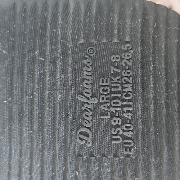 NWOT Dearfoams Slipper Heather Gray - Picture 3 of 3